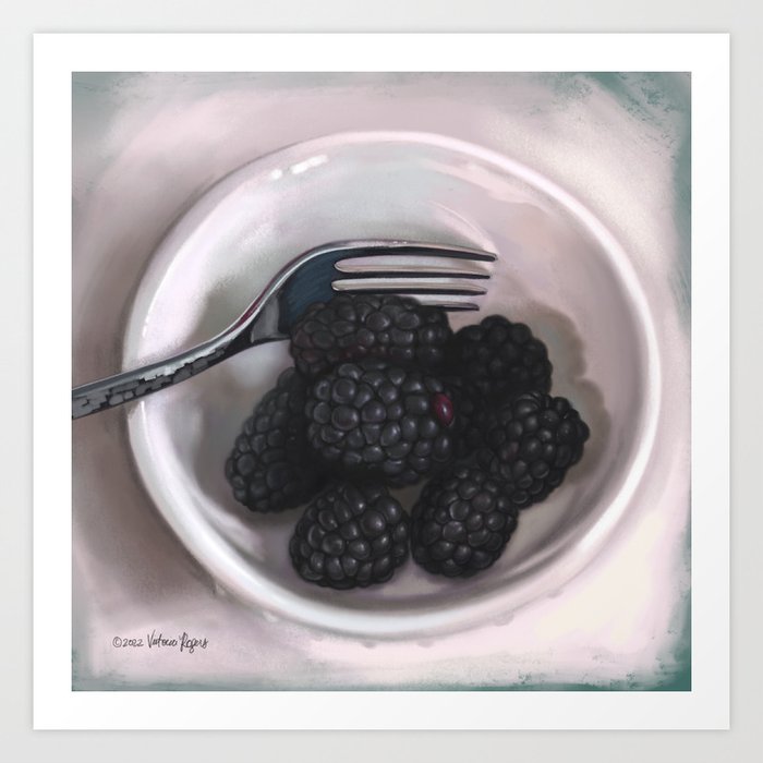 Blackberries Art Print