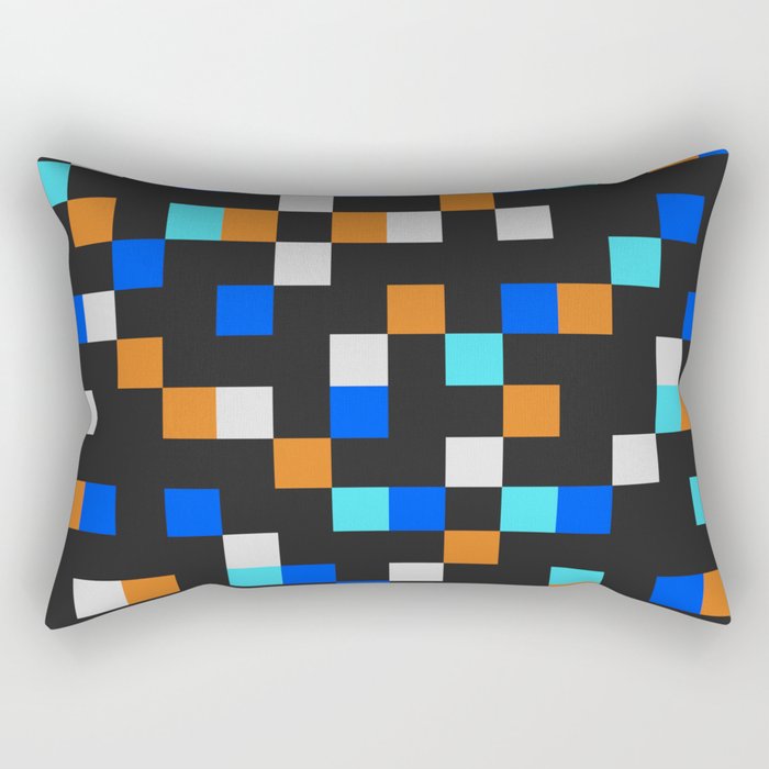 Square Grid III Rectangular Pillow