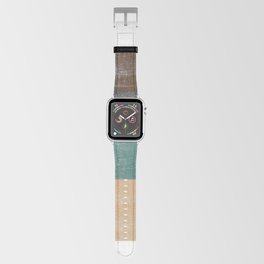 Contemporary Abstract in Green, Sand and Black - 3 Apple Watch Band
