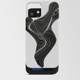 Abstract shape monochrome design iPhone Card Case