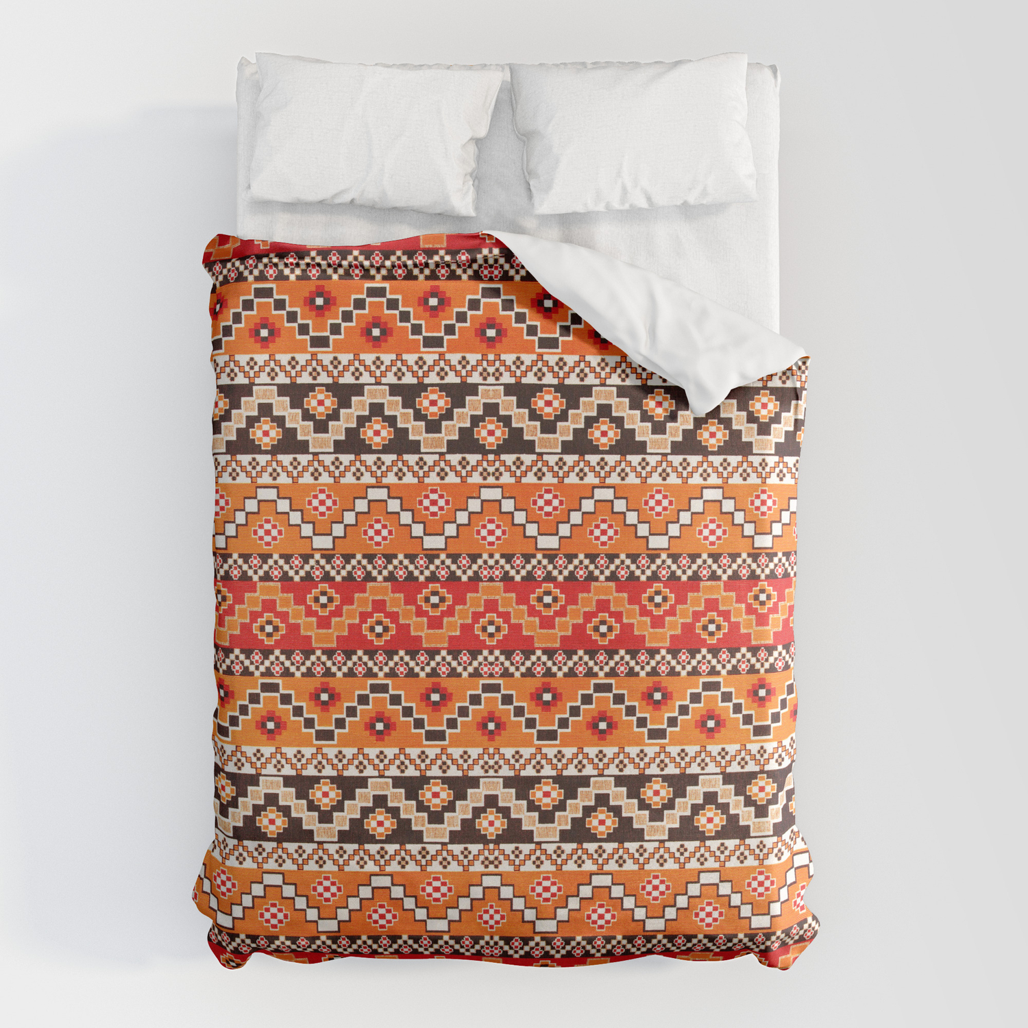 N177 Boho Hippie Traditional Colored, Boho Style Duvet Covers
