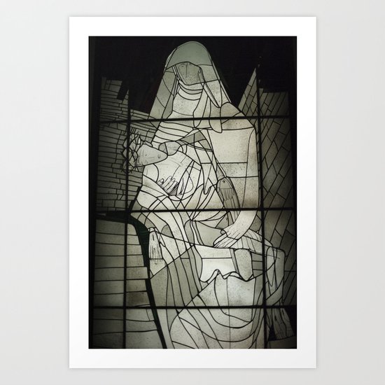 Grey Nun & Soldier Art Print