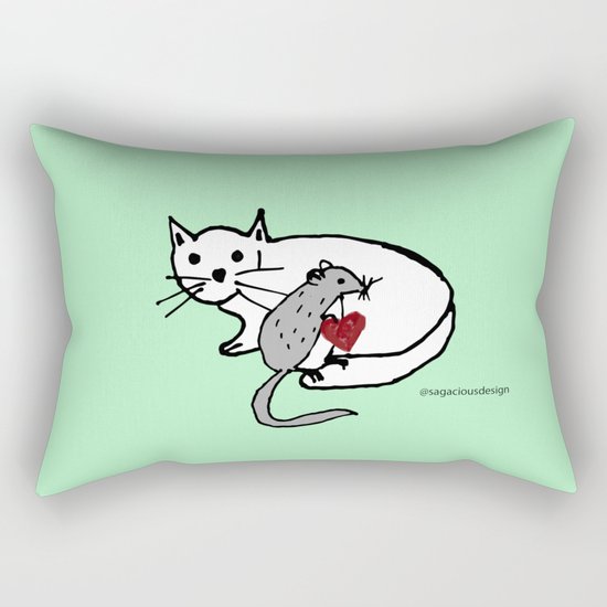 Impossible love Rectangular Pillow