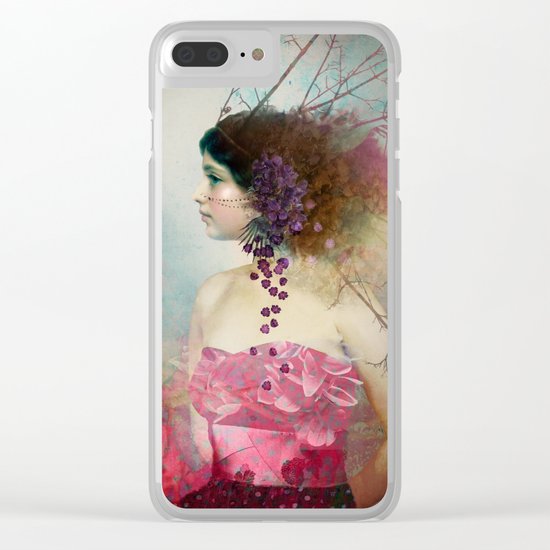 Portrait in Pastell 2 Clear iPhone Case