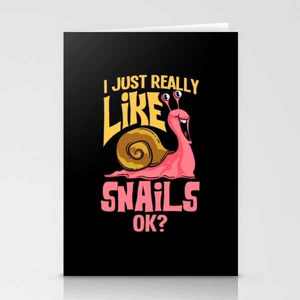 Giant African Snail Tiger Slug Achatina Pet Stationery Cards