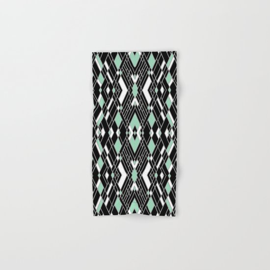 Art Deco Zoom Mint Hand & Bath Towel