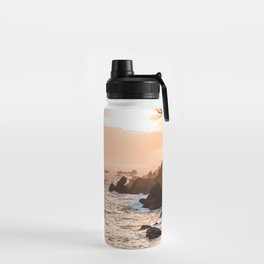 Pink Sunset Over The Pacific on the Sonoma Coast Water Bottle