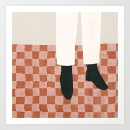 boots 'n checks Art Print