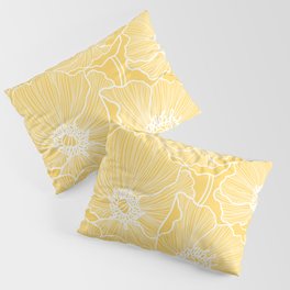 Sunshine Yellow Poppies Pillow Sham