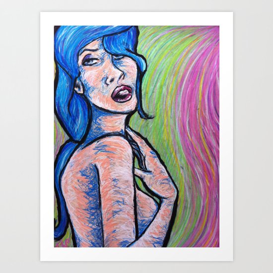 Blue Art Print