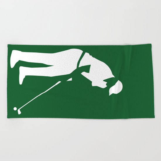 Golf player Beach Towel