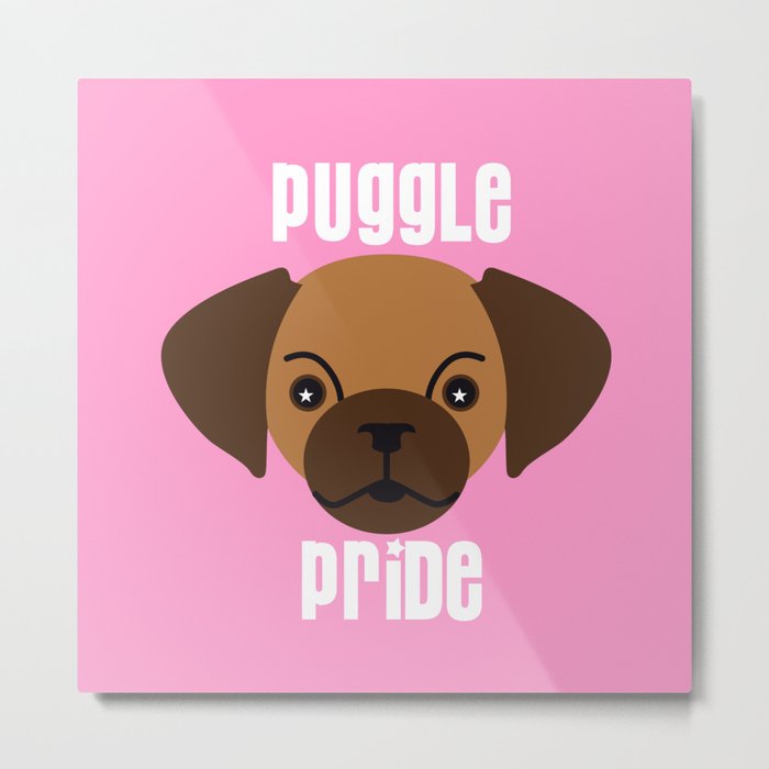 puggle pride pink Metal Print