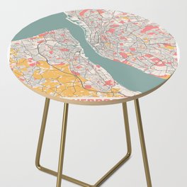 Liverpool city map Side Table