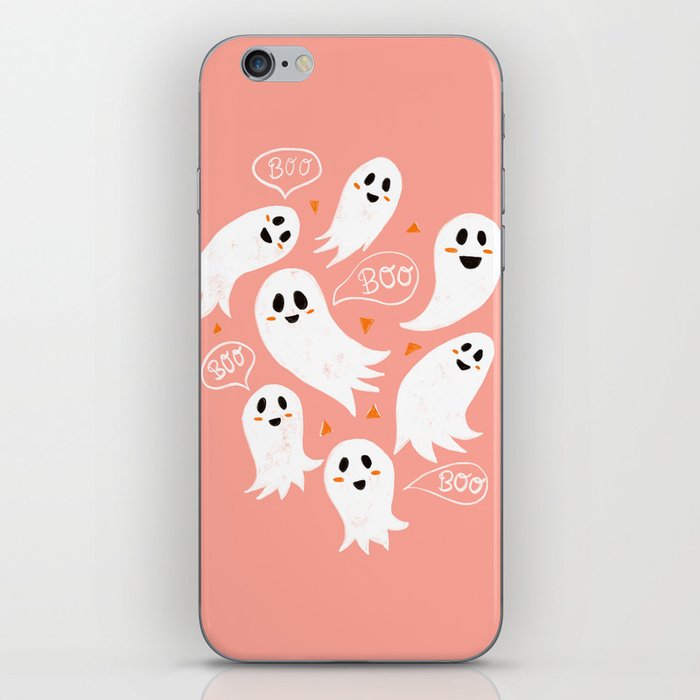 Friendly Ghosts in Pink iPhone Skin