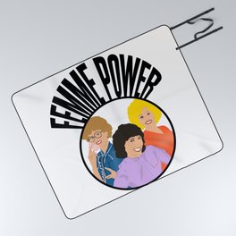 Femme power from 9 to 5 Picnic Blanket
