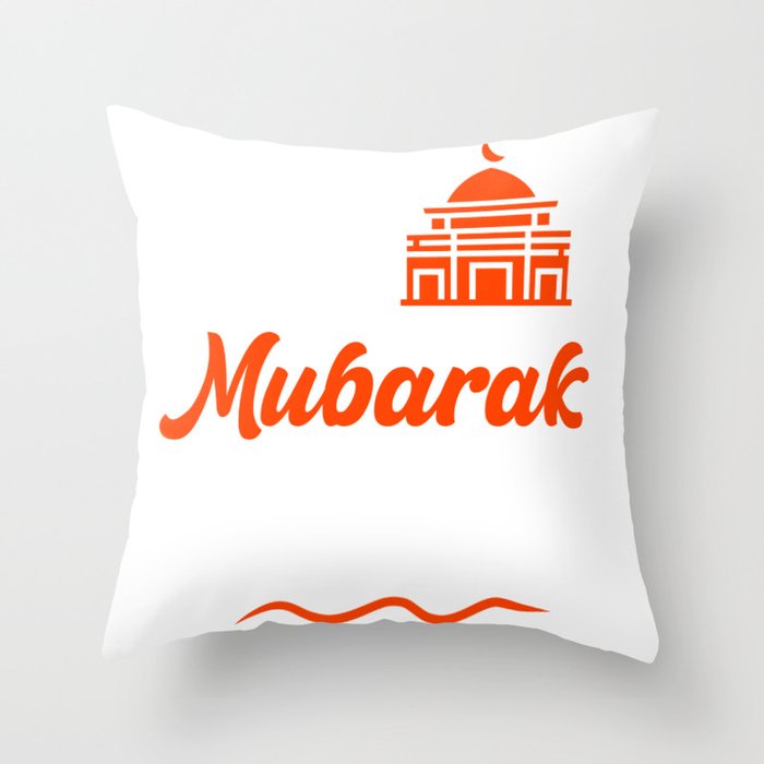 Ramadan Mubarak Theme Design Throw Pillow
