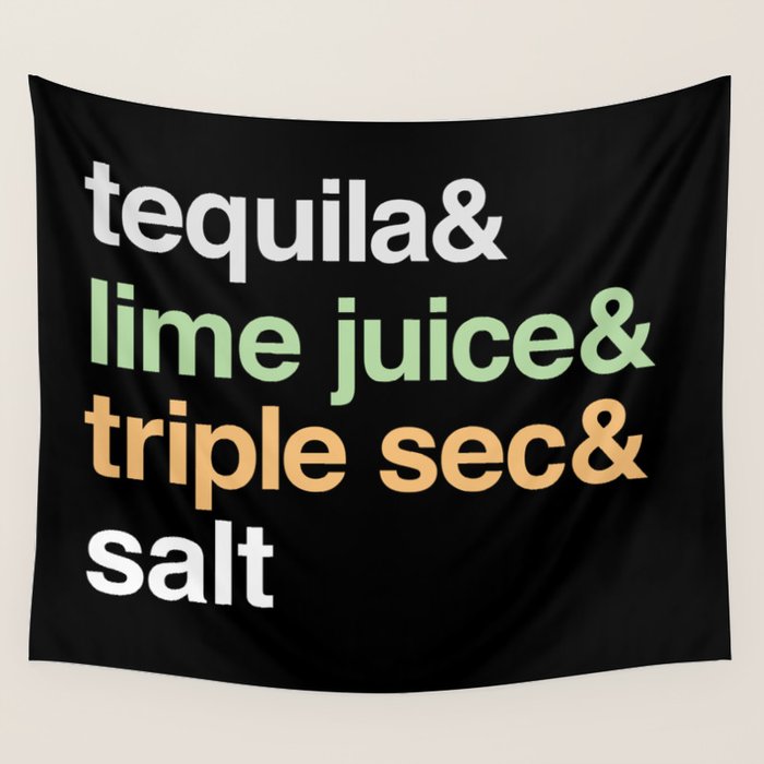 Deconstructed Margarita tequila, lime juice, triple sec & salt