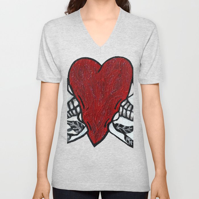 Love and Kisses V Neck T Shirt