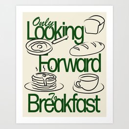 Breakfast Lover Art Print