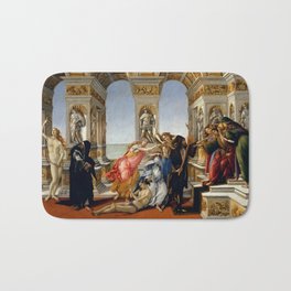 Sandro Botticelli "The Calumny of Apelles" Bath Mat | Masterpiece, Italian, Apelles, Renaissance, Botticelli, Calumny, Painting 
