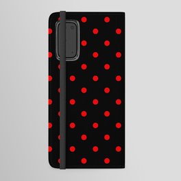 Purely Red - polka 7 Android Wallet Case