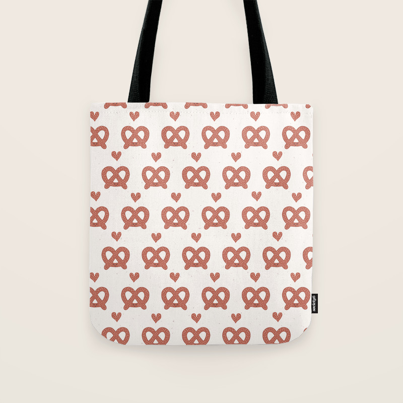 Cute Vector Pretzel Cartoon With Smiling Face Tote Bag By Limolida Society6