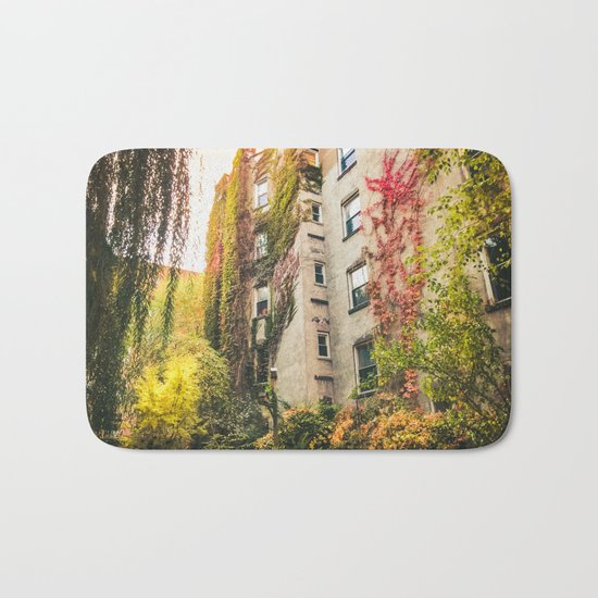 Autumn - New York City - East Village Garden Bath Mat