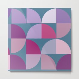 mid century mild psychedelic purple pink colors modern design  Metal Print | Interior, Purplemind, Graphicdesign, 60Ieshomedecor, Retro, Psychedelic, Pink, Moderngeometric, Geometry, Bohemian 