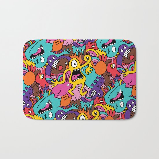 More Monsters, More Patterns Bath Mat