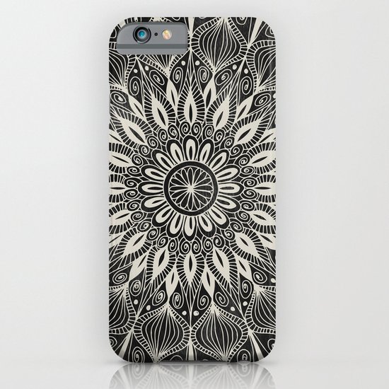 Vintage Mandala on black iPhone & iPod Case