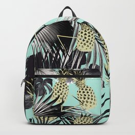Tropical Pineapple Jungle Geo #5 #tropical #summer #decor #art #society6 Backpack