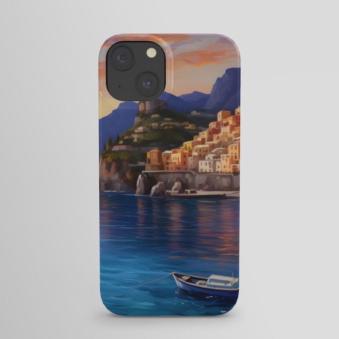 view of the Amalfi coast Italy iPhone Case