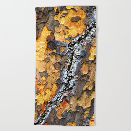 Bark Cracks Beach Towel