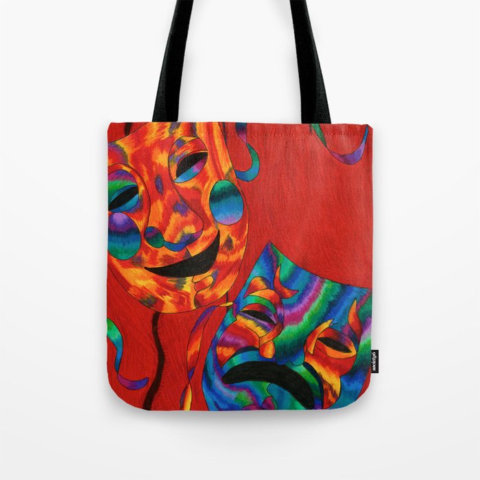 Comedy and Tragedy. Tote Bag
