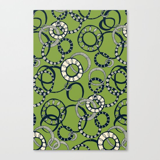 Honolulu hoopla green Canvas Print