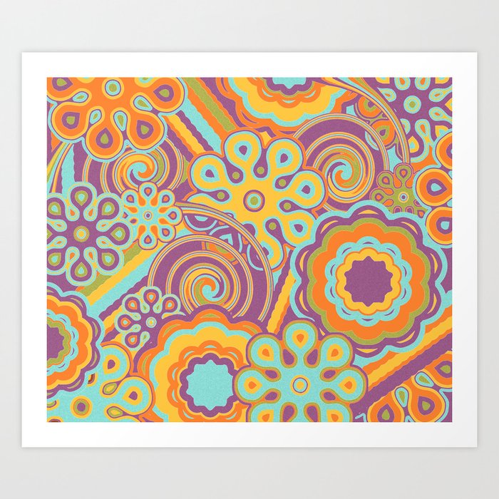 Groovy "childhood" Art Print