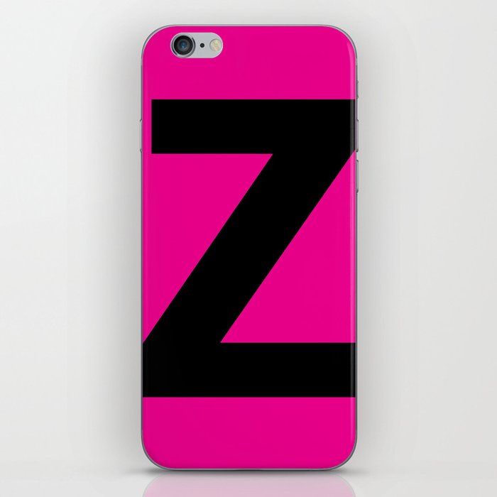 Letter Z (Black & Magenta) iPhone Skin