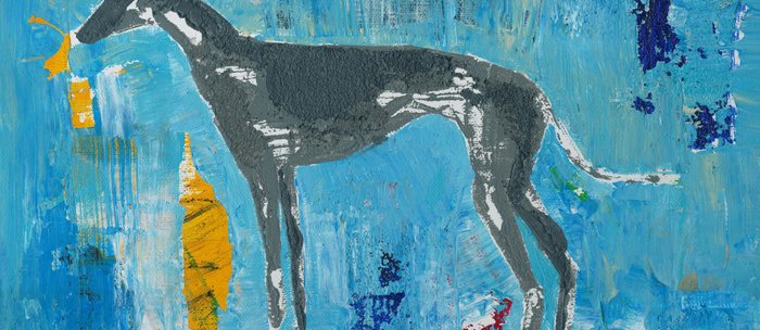 Greyhound Dog Abstract Painting Coffee Mug By Shawnmcnulty Society6