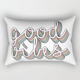 good vibes pastel Rectangular Pillow