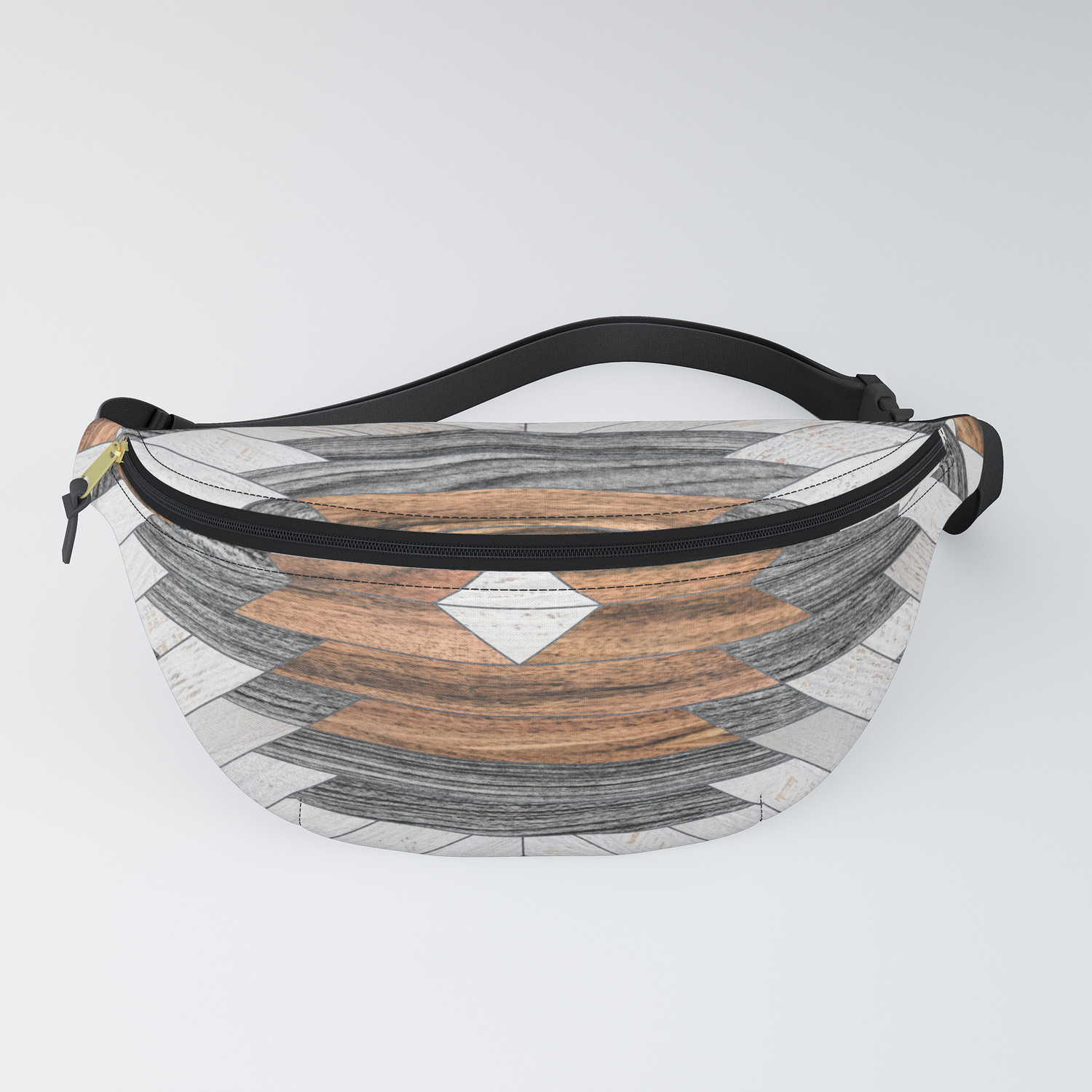 Smadre Lyn Piping Urban Tribal Pattern No.8 - Aztec - Wood Fanny Pack by Zoltan Ratko |  Society6