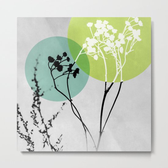 Abstract Flowers 2 Metal Print