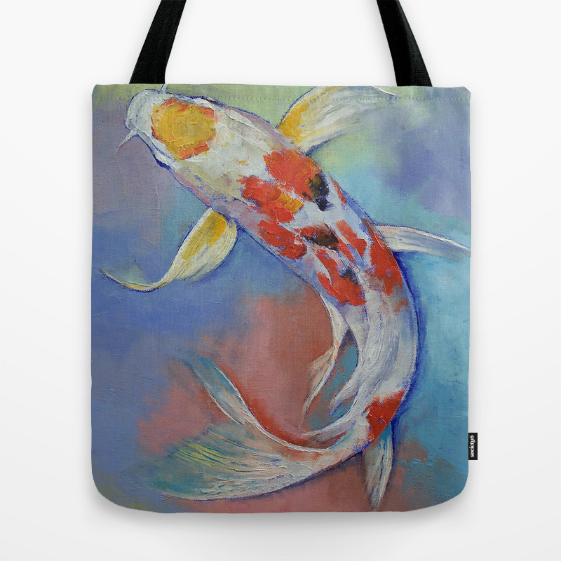 Butterfly Koi Fish Tote Bag By Michaelcreese Society6