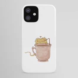 Bearded Dragon Sipping Cocoa iPhone Case