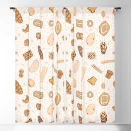 Bread Baking tossed  Blackout Curtain