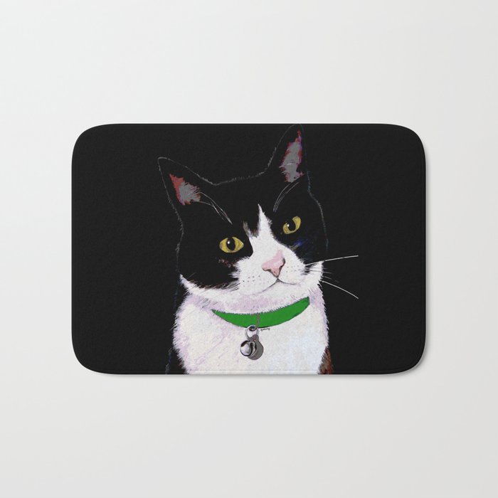 Tuxedo Cat Bath Mat