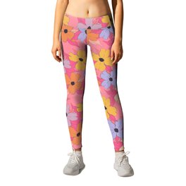 pink and pastel 90s flowering dogwood symbolize rebirth and hope Leggings
