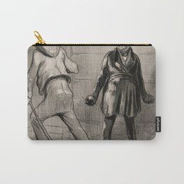 Honoré-Victorin Daumier - Black And White, Plate 23 From Émotions Parisiennes (1840) Carry-All Pouch