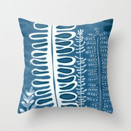 Indigo 3 Throw Pillow