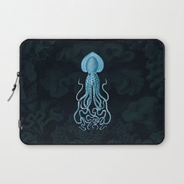 Squid1 (Blue, Square) Laptop Sleeve