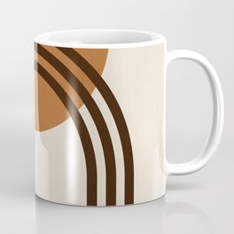 Mid Century Modern: Sun and Arch - Terracotta  Coffee Mug